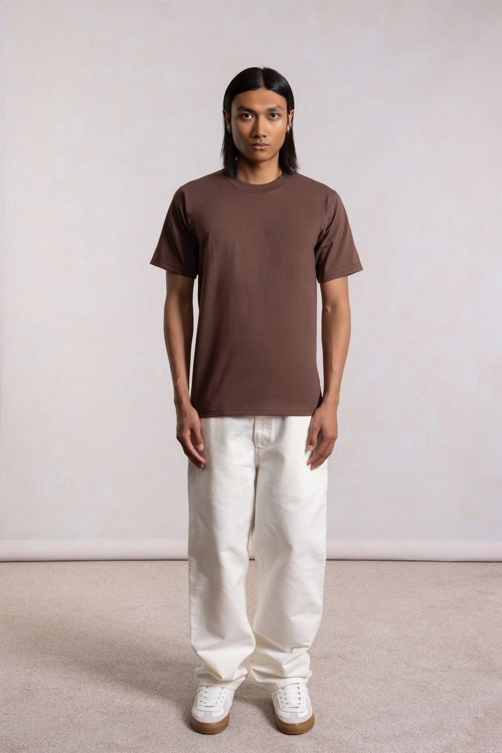 T-shirt Heavyweight - Marron