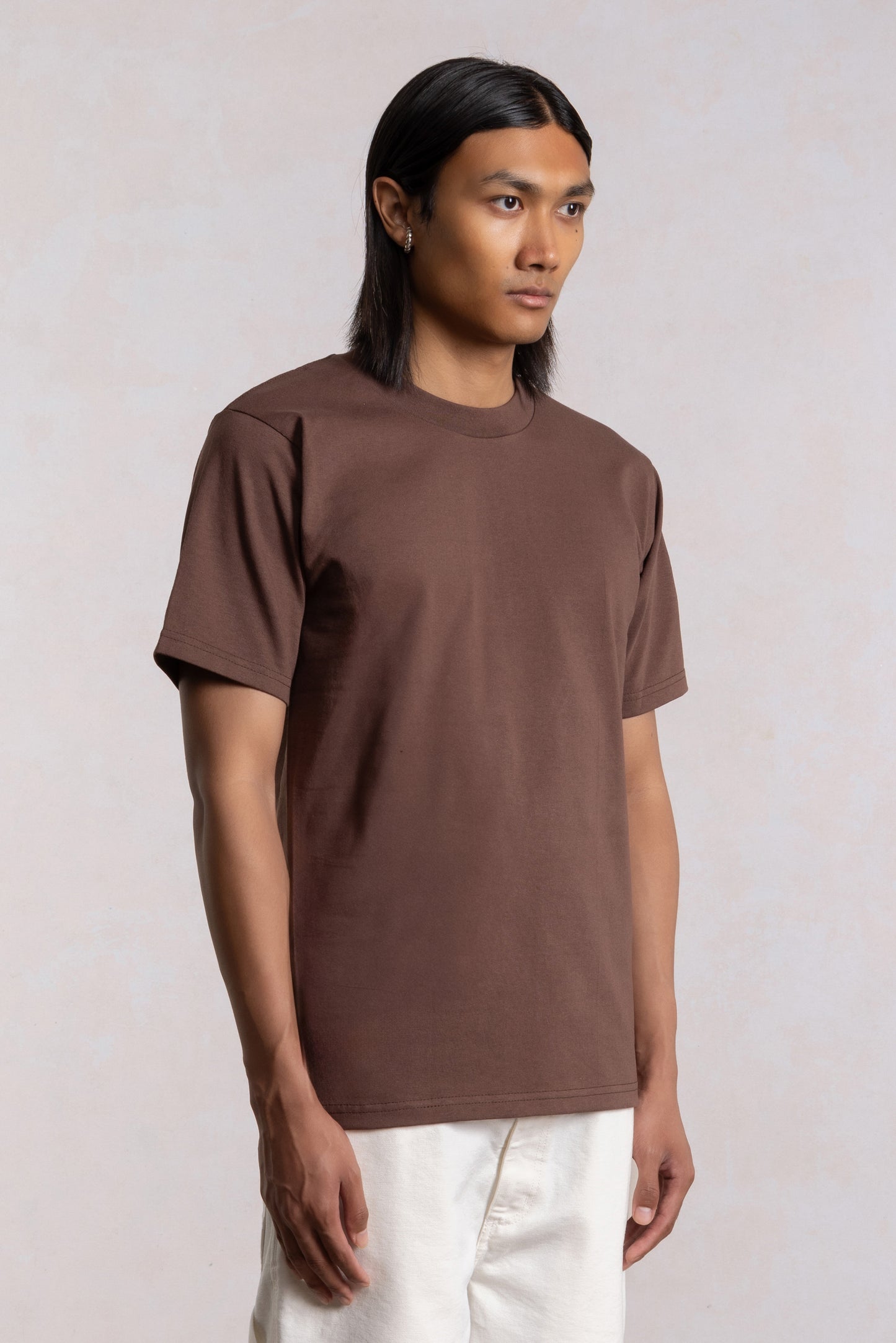 T-shirt Heavyweight - Marron