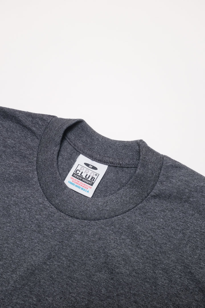 Heavyweight Long Sleeve T-shirt - Charcoal heather gray