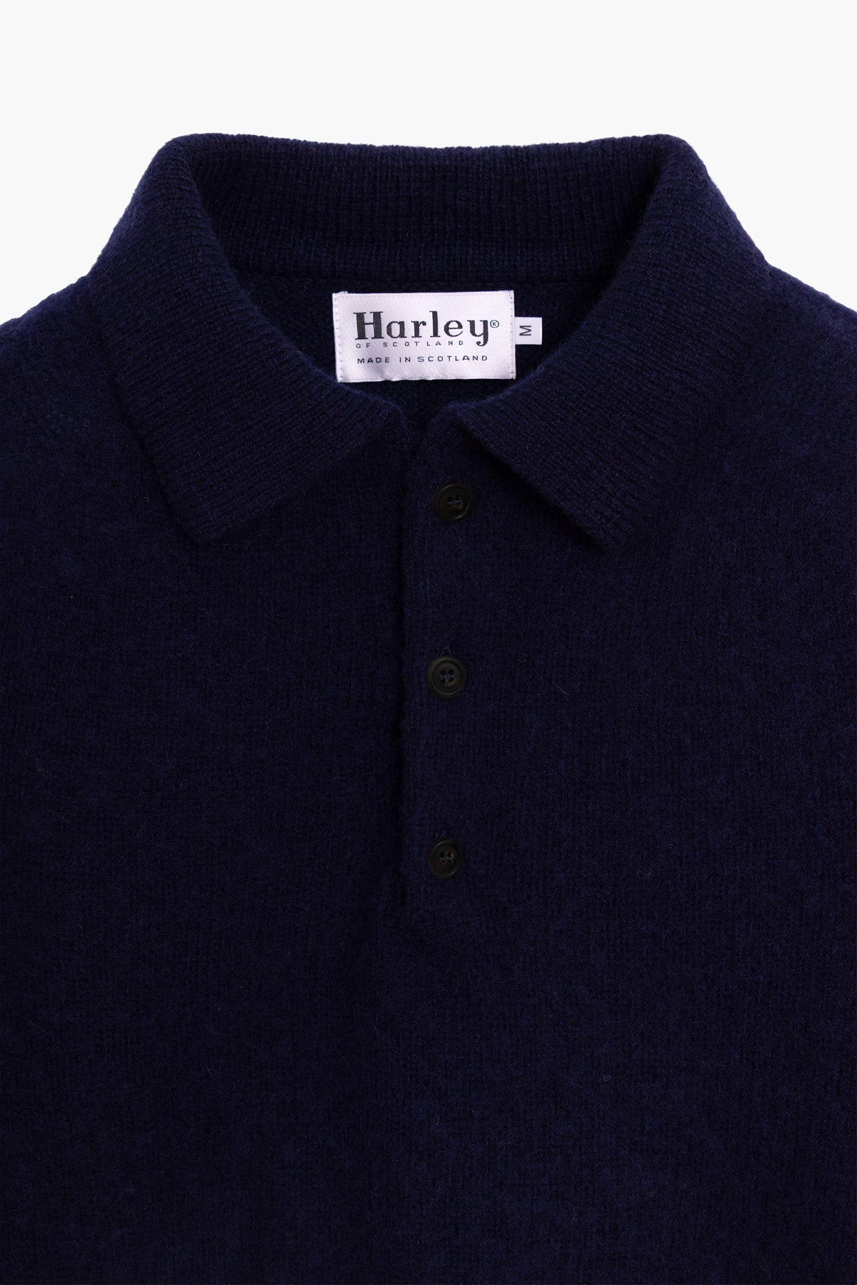 Shaggy Dog wollen polokraag trui – Marineblauw