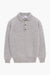 Pull col polo Shaggy Dog en laine - Gris