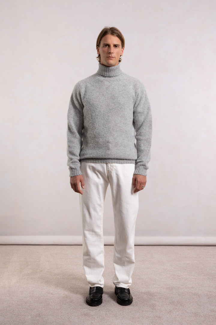 Shaggy Dog wool turtleneck sweater - Gray