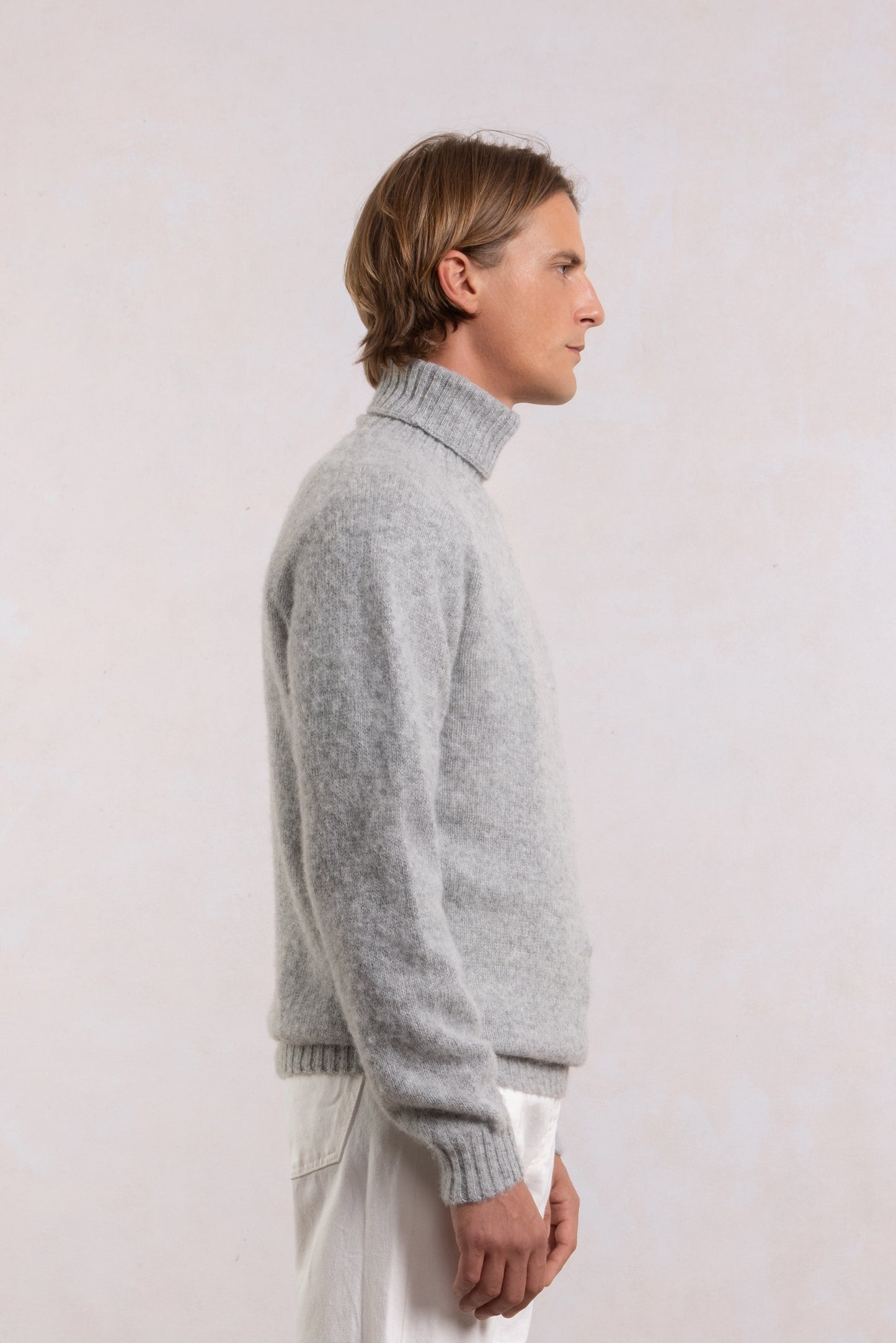 Shaggy Dog wool turtleneck sweater - Gray