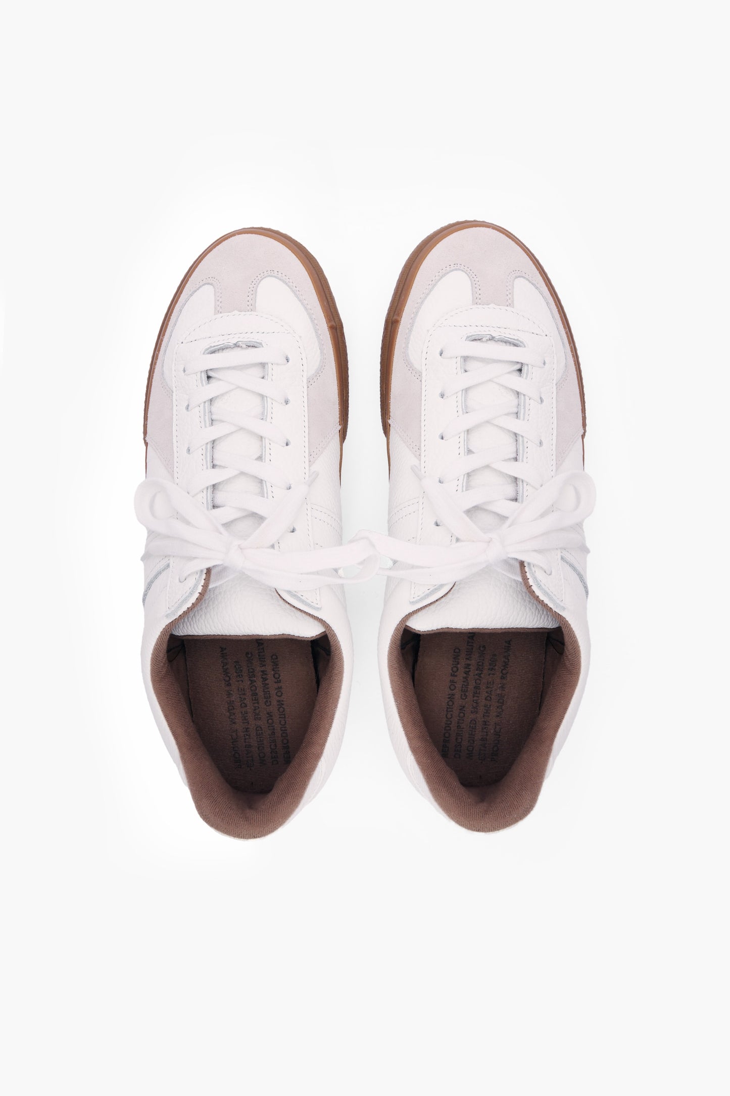 German Army Trainer Skateboarding - White