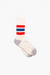 Chaussettes Crew Old School - Rouge/Bleu