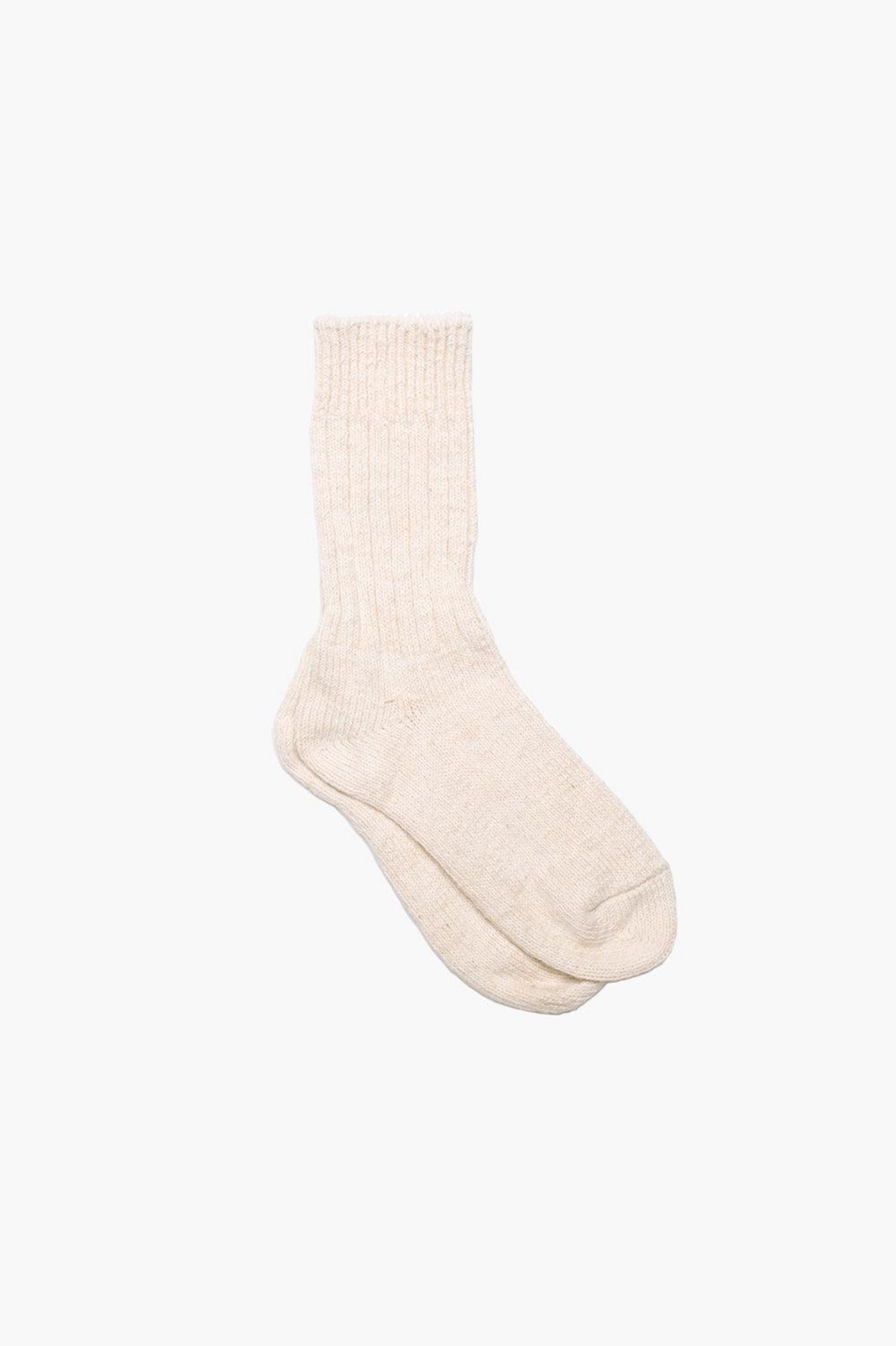 Crew Slub Socks - Natural