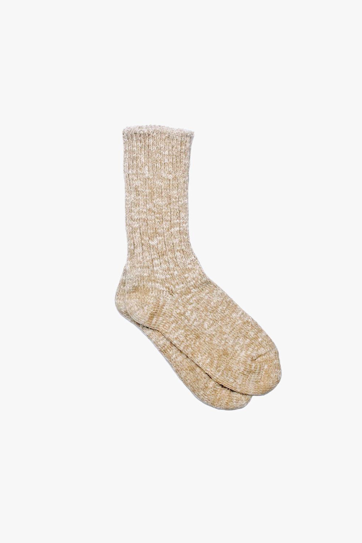 Crew Slub Socks - Beige