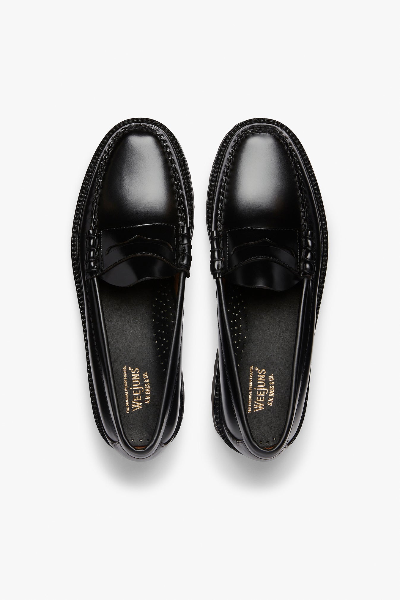 Weejuns loafers in black leather