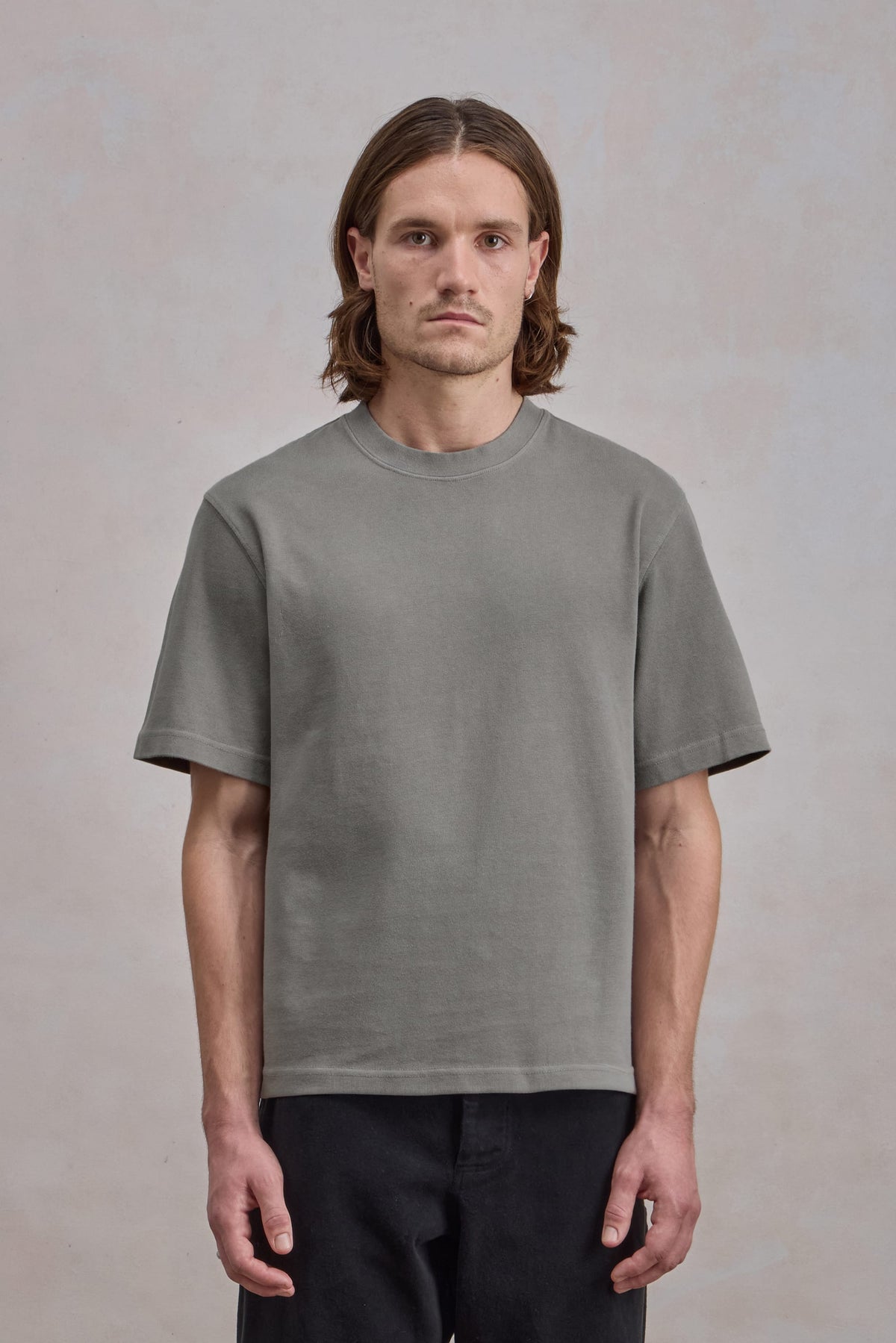 'Chuuunky Tee' T-shirt - Pigmentaire Mineral Grijs