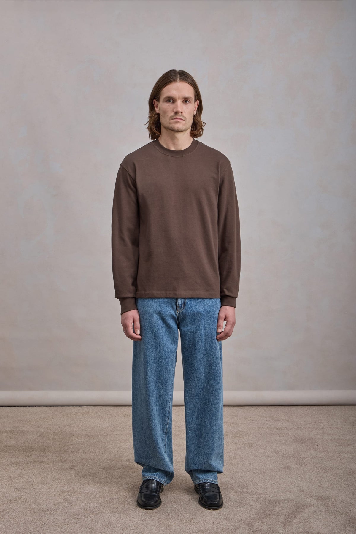 T-shirt 'Chuuunky Tee' Manches Longues - Marron