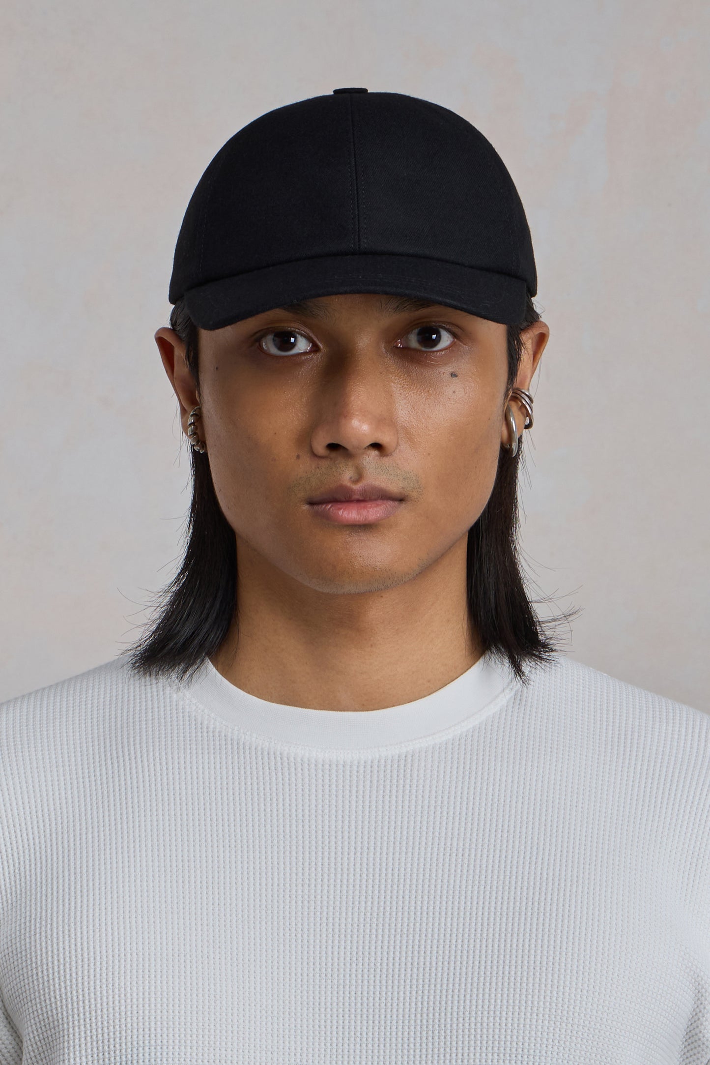 Casquette '6 panel' - Laine Noir