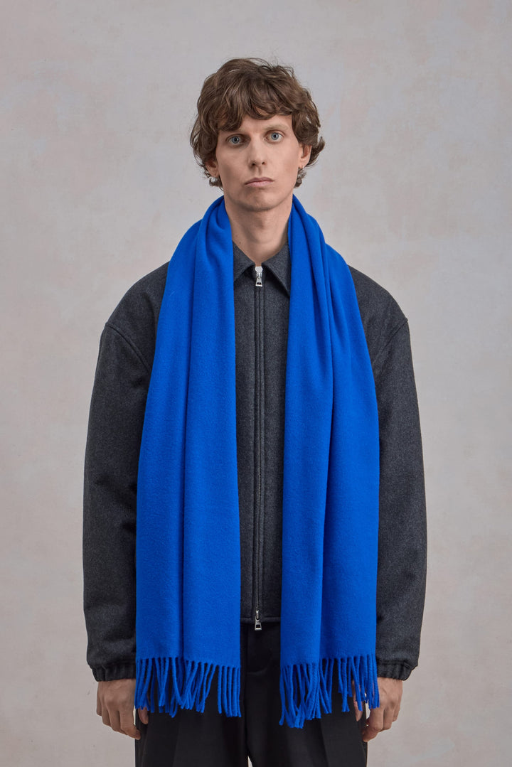 Écharpe en laine - Bleu roi