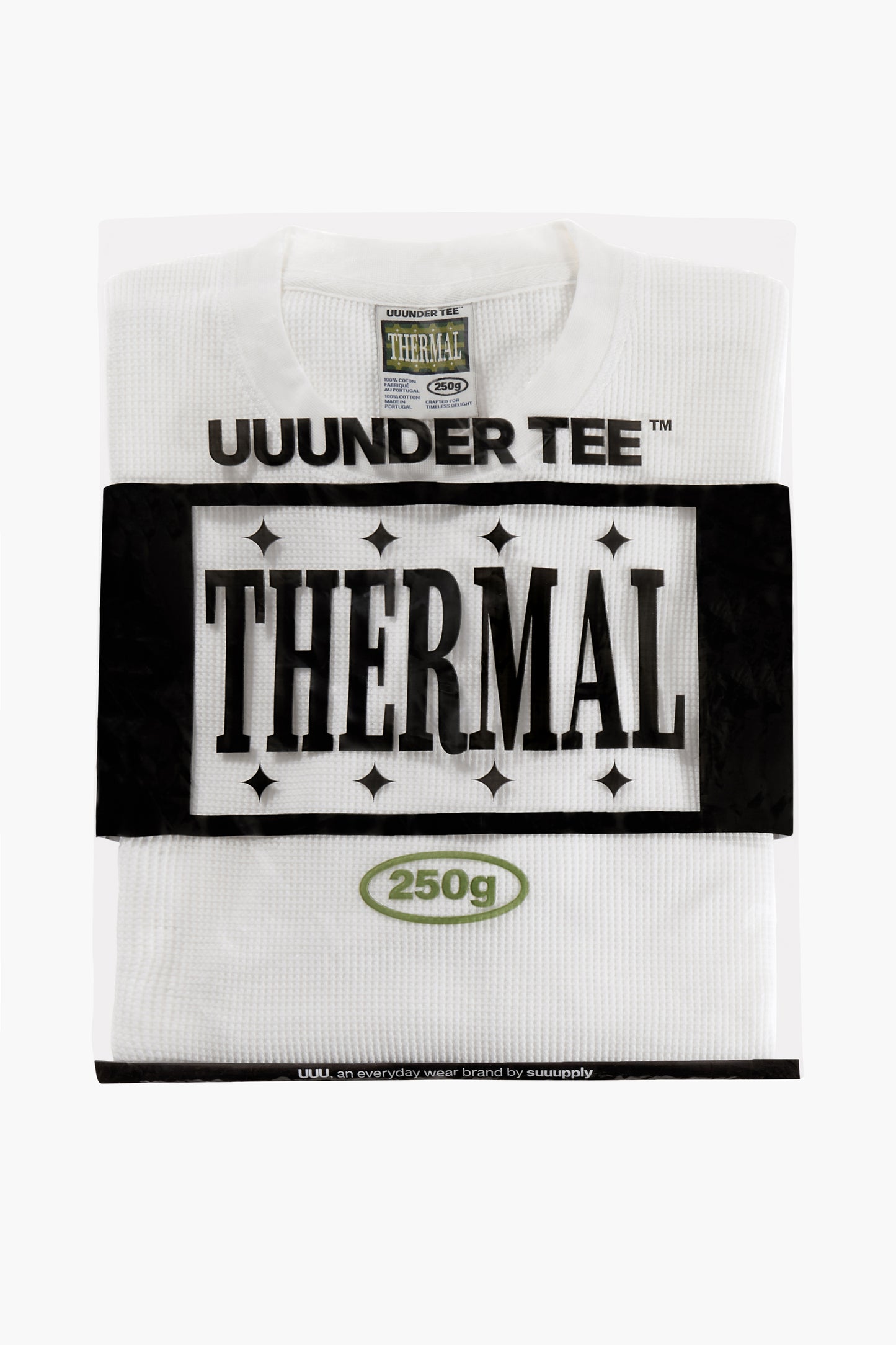 T-shirt Thermal 'Uuunder Tee'  - Blanc
