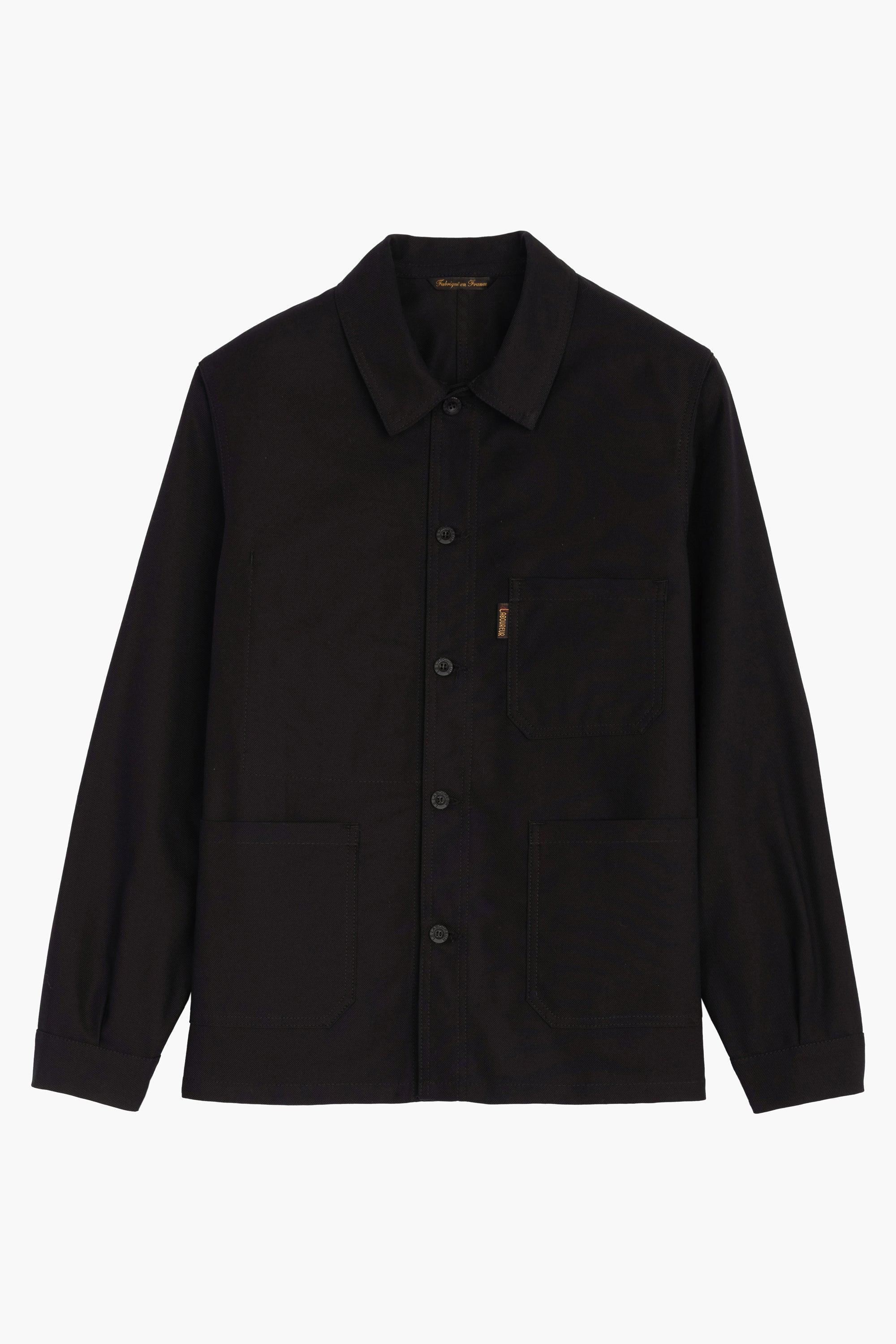 Black work coat best sale