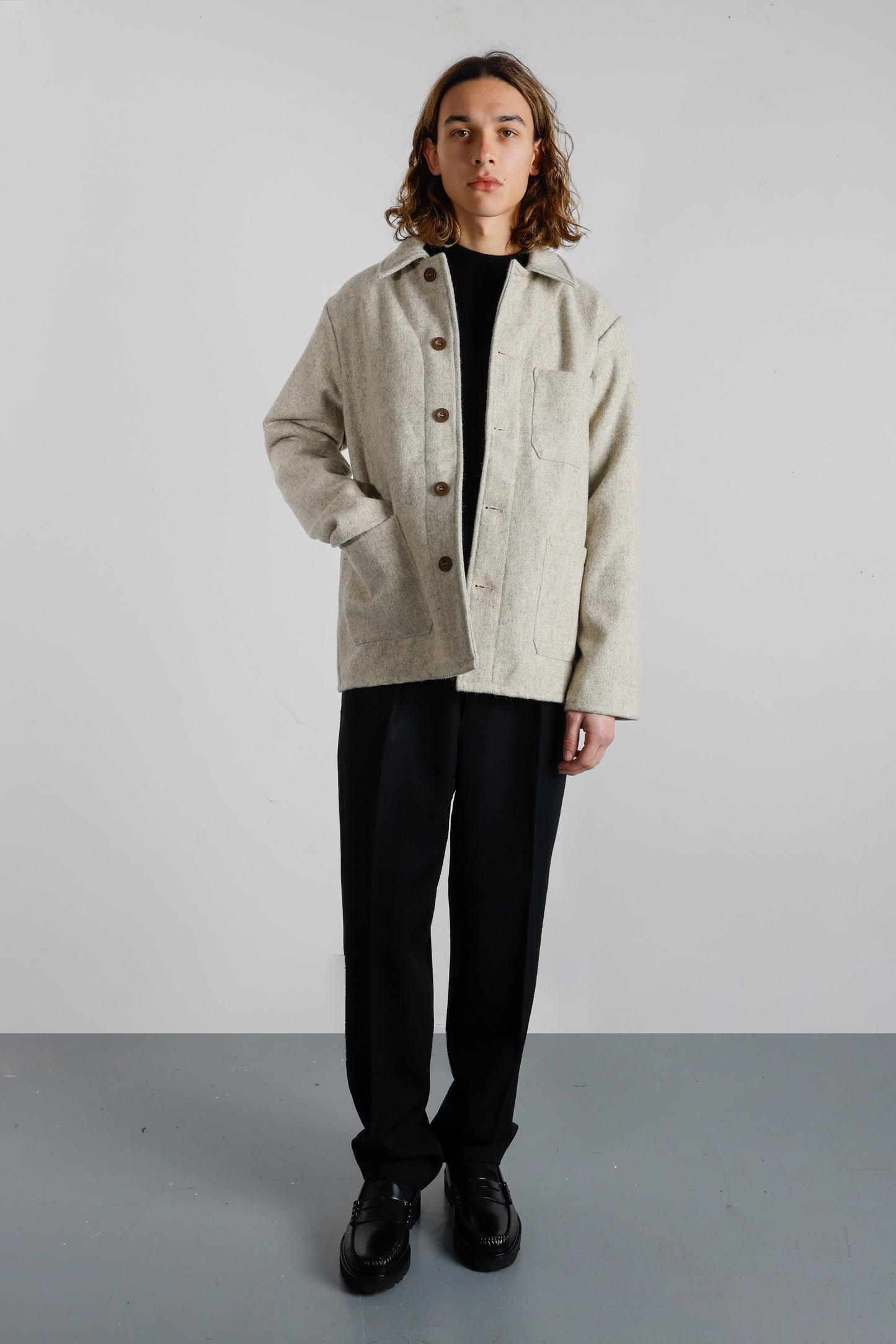 Work Jacket - Cream Wool