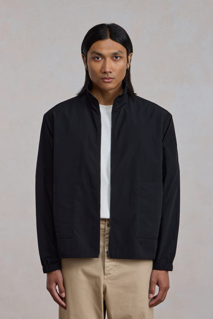 Training Zip Jacket - Black Nylon