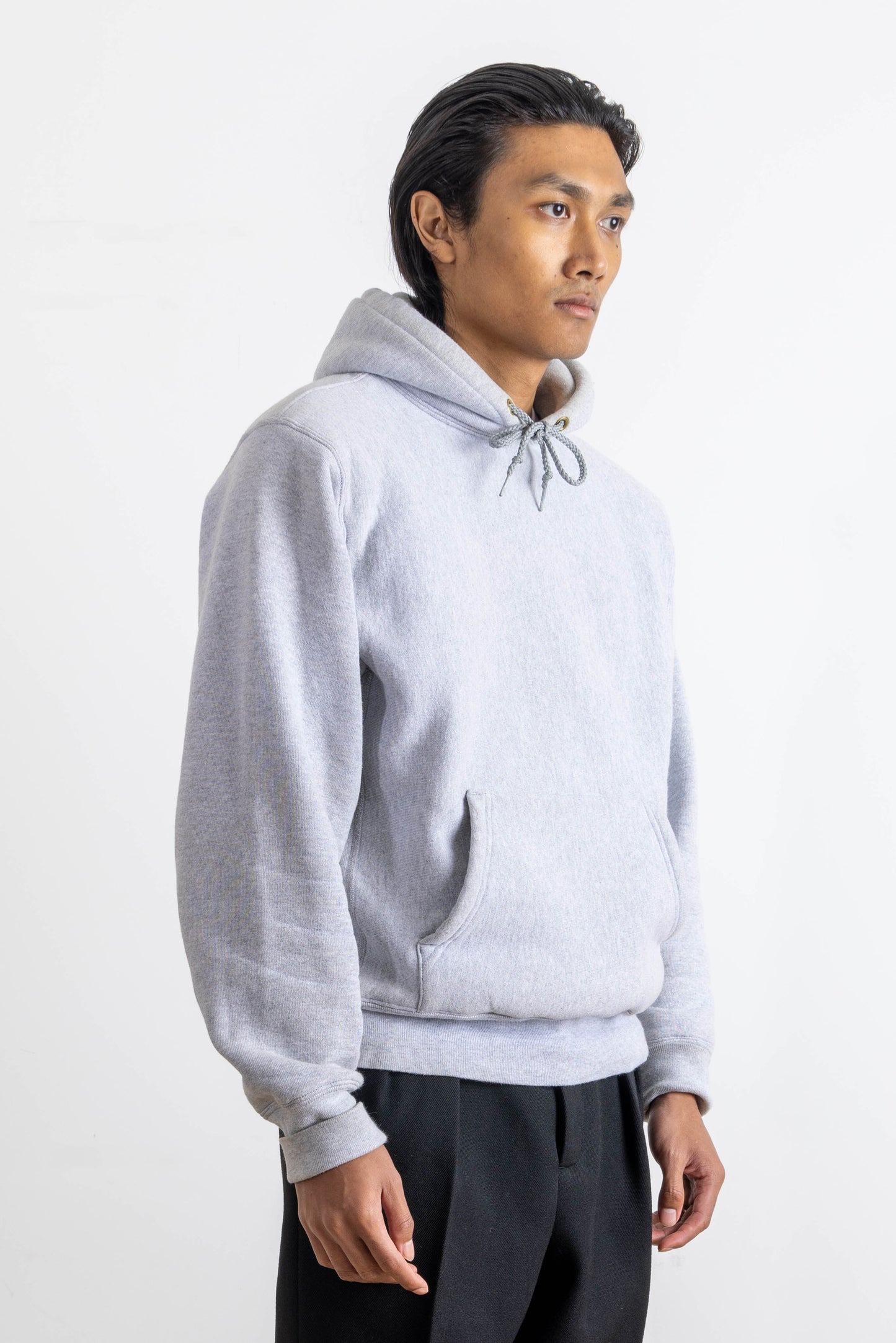 Hoodie Max-weight Gris Chiné