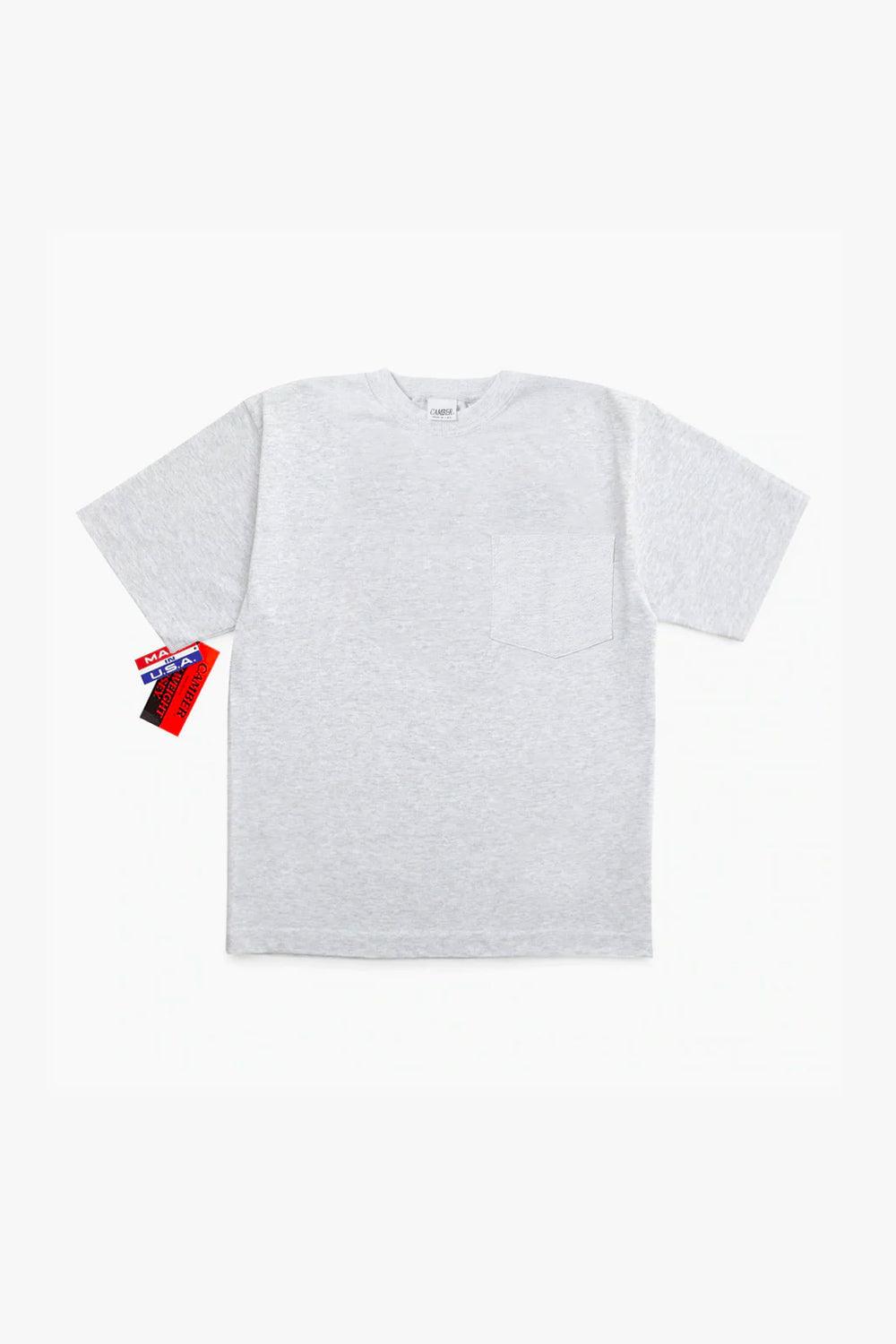 CAMBER USA T-shirt Max-weight Gris Chiné à poche - suuupply