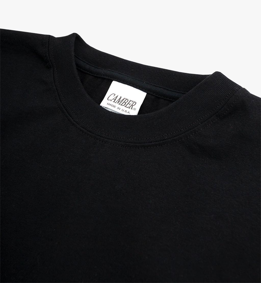 CAMBER USA T-shirt Max-weight Noir à poche - suuupply