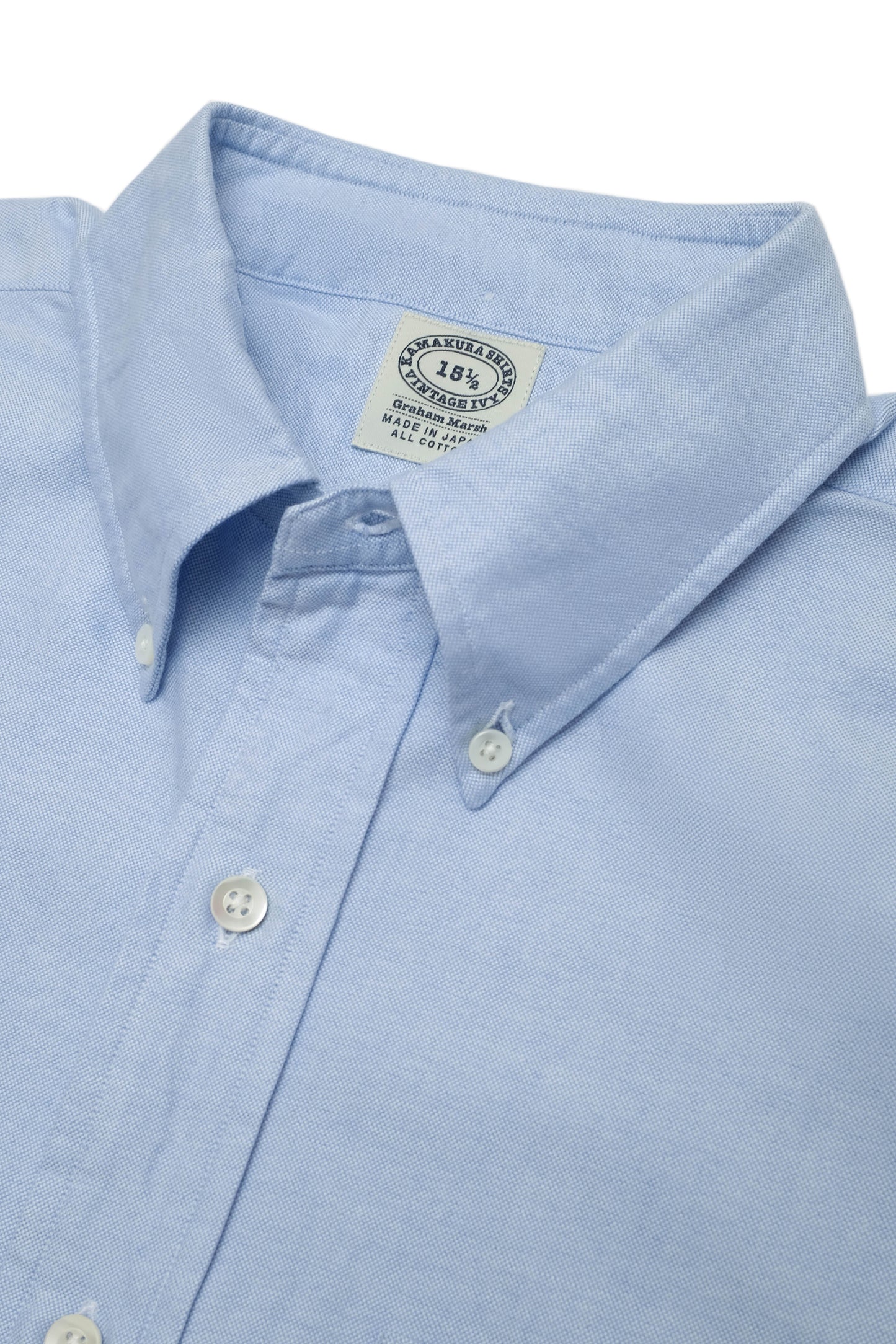 Vintage Ivy’ Oxford Shirt - Light Blue
