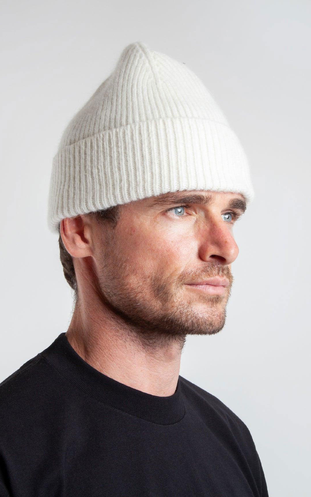 Wool Beanie - White