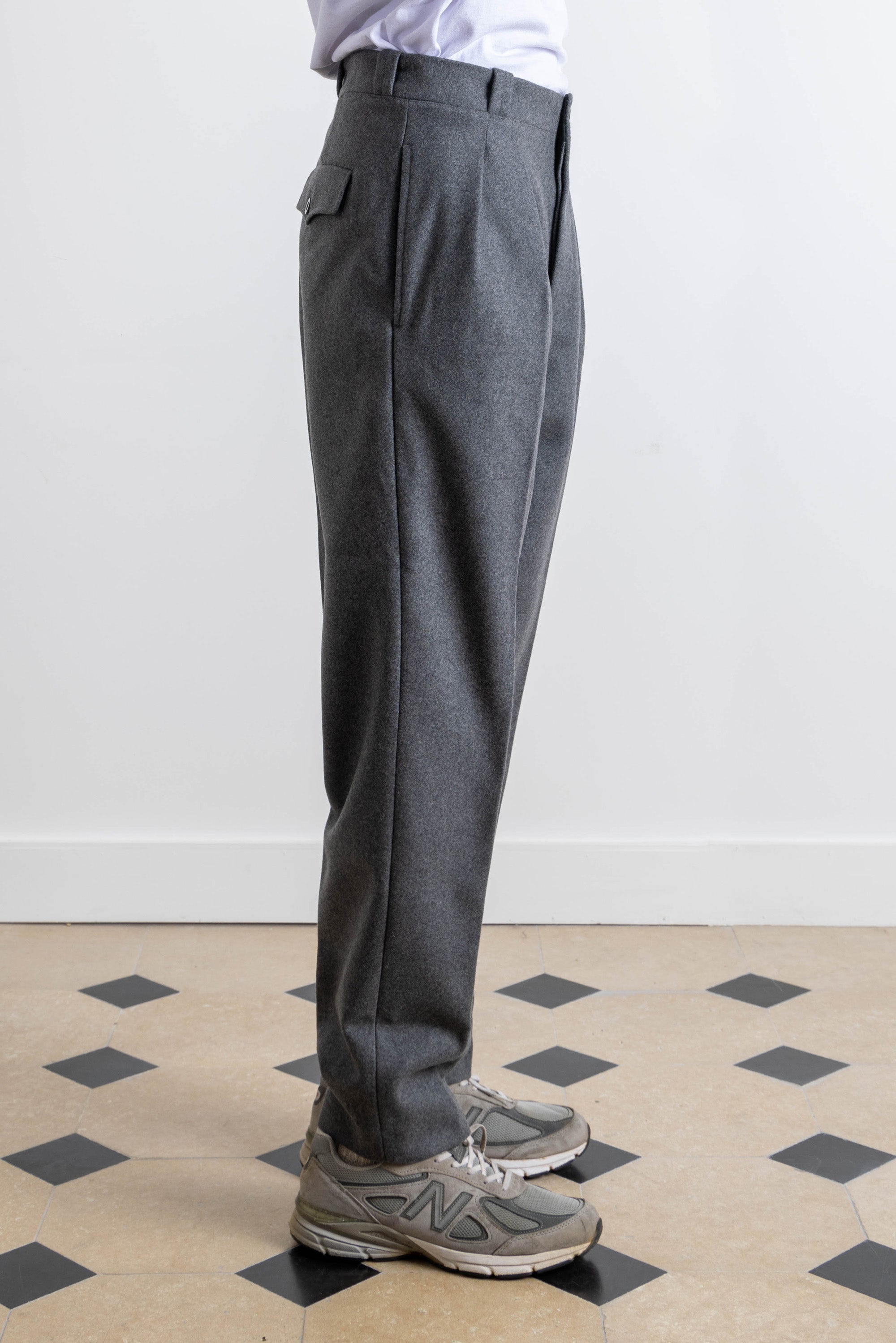 French Military Pants - Gray Wool – suuupply