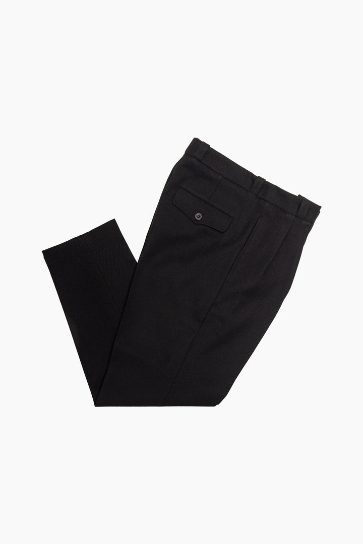 French Military Pants - Black Wool