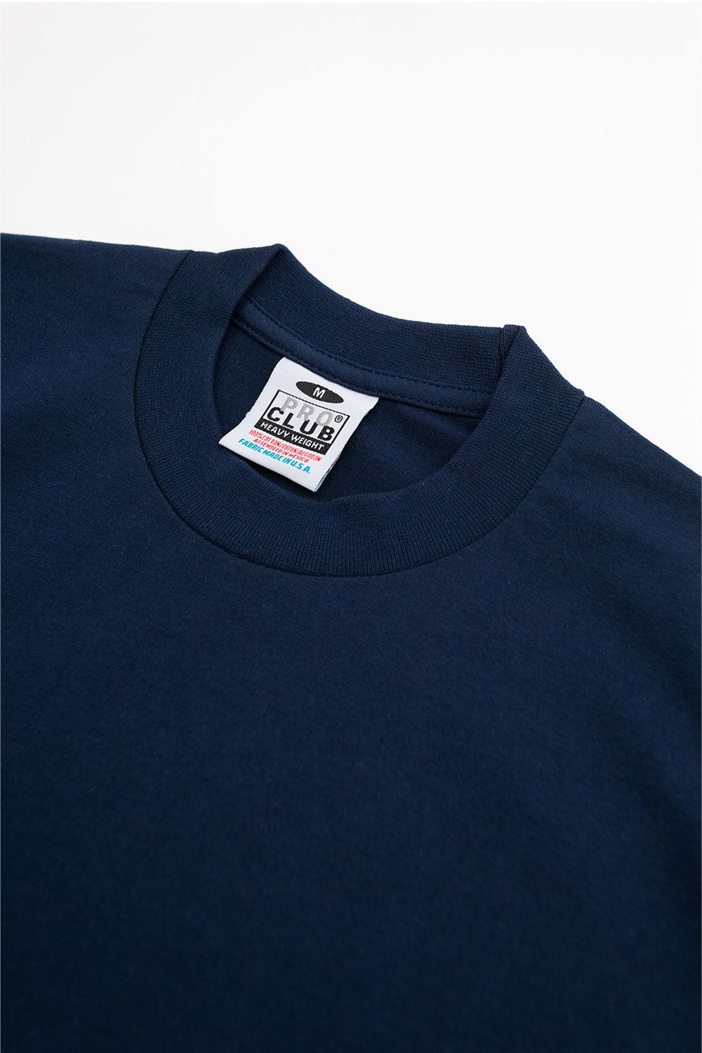Navy Heavyweight Tshirt Long Sleeves suuupply