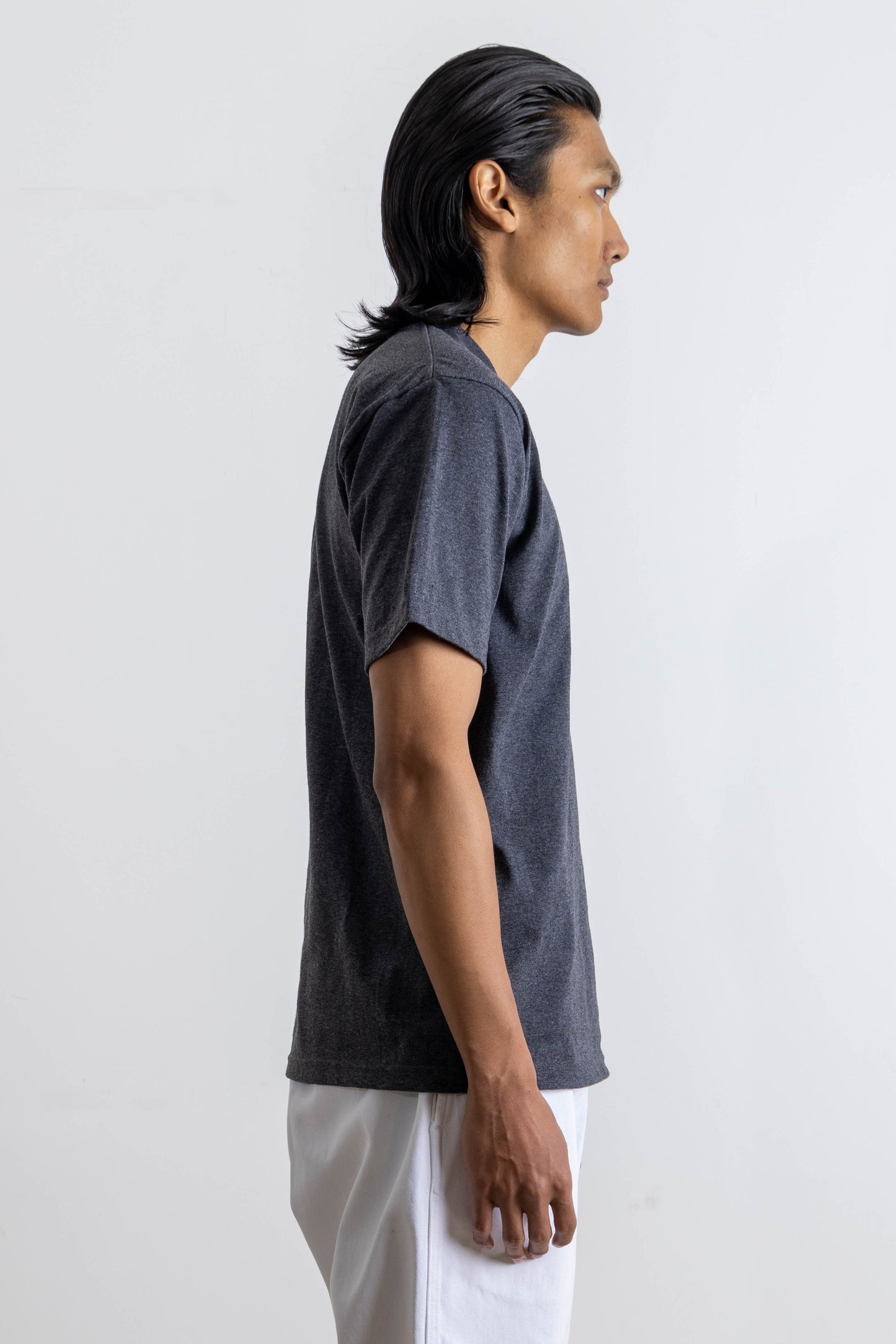 T-shirt Heavyweight - Gris Chiné Anthracite