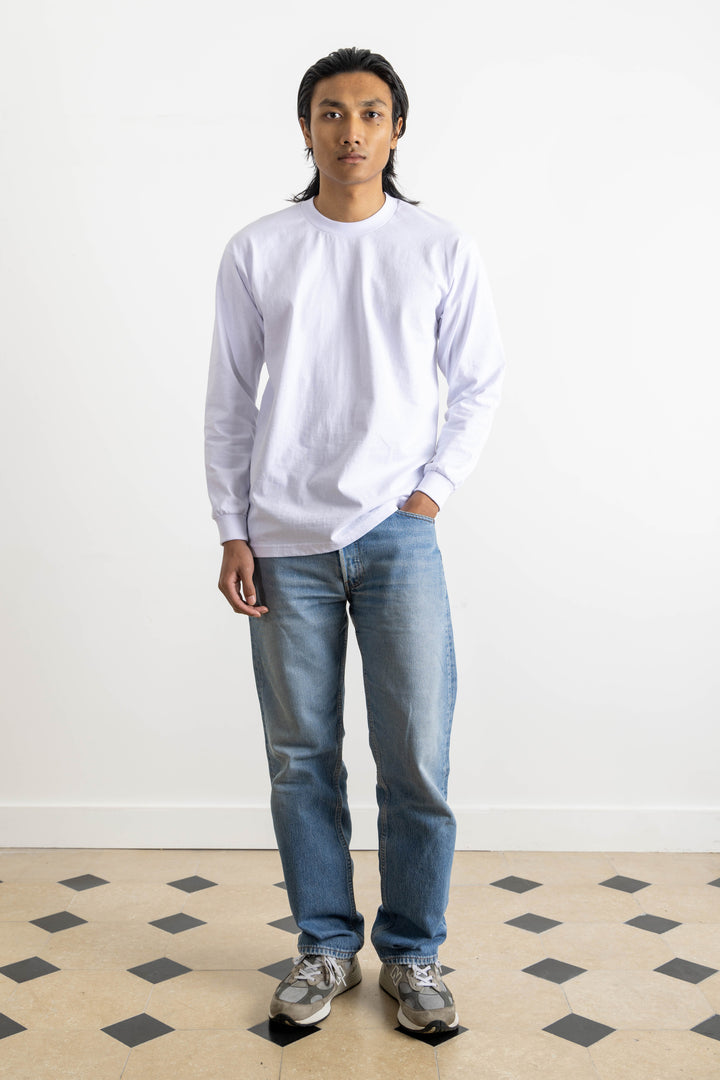 Heavyweight Long Sleeve T-Shirt - White