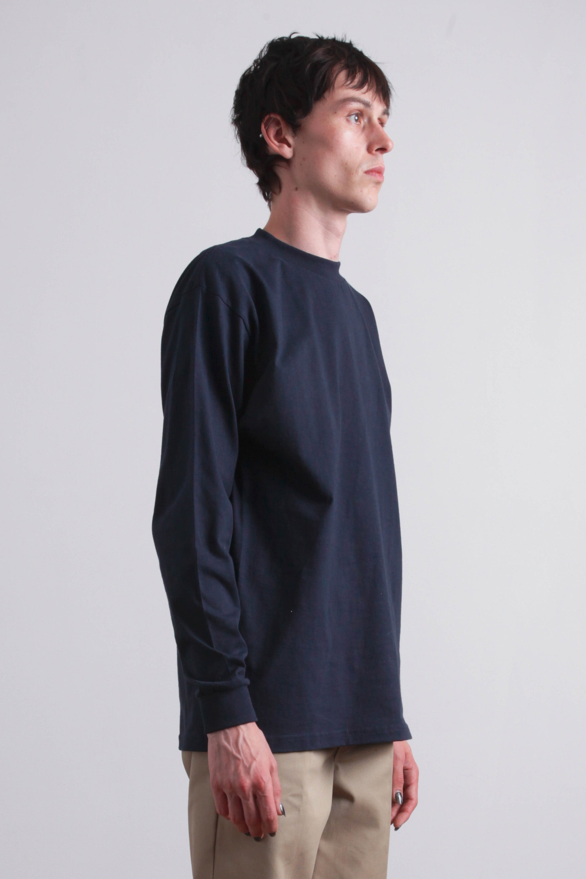 Heavyweight Long Sleeve T-Shirt - Navy