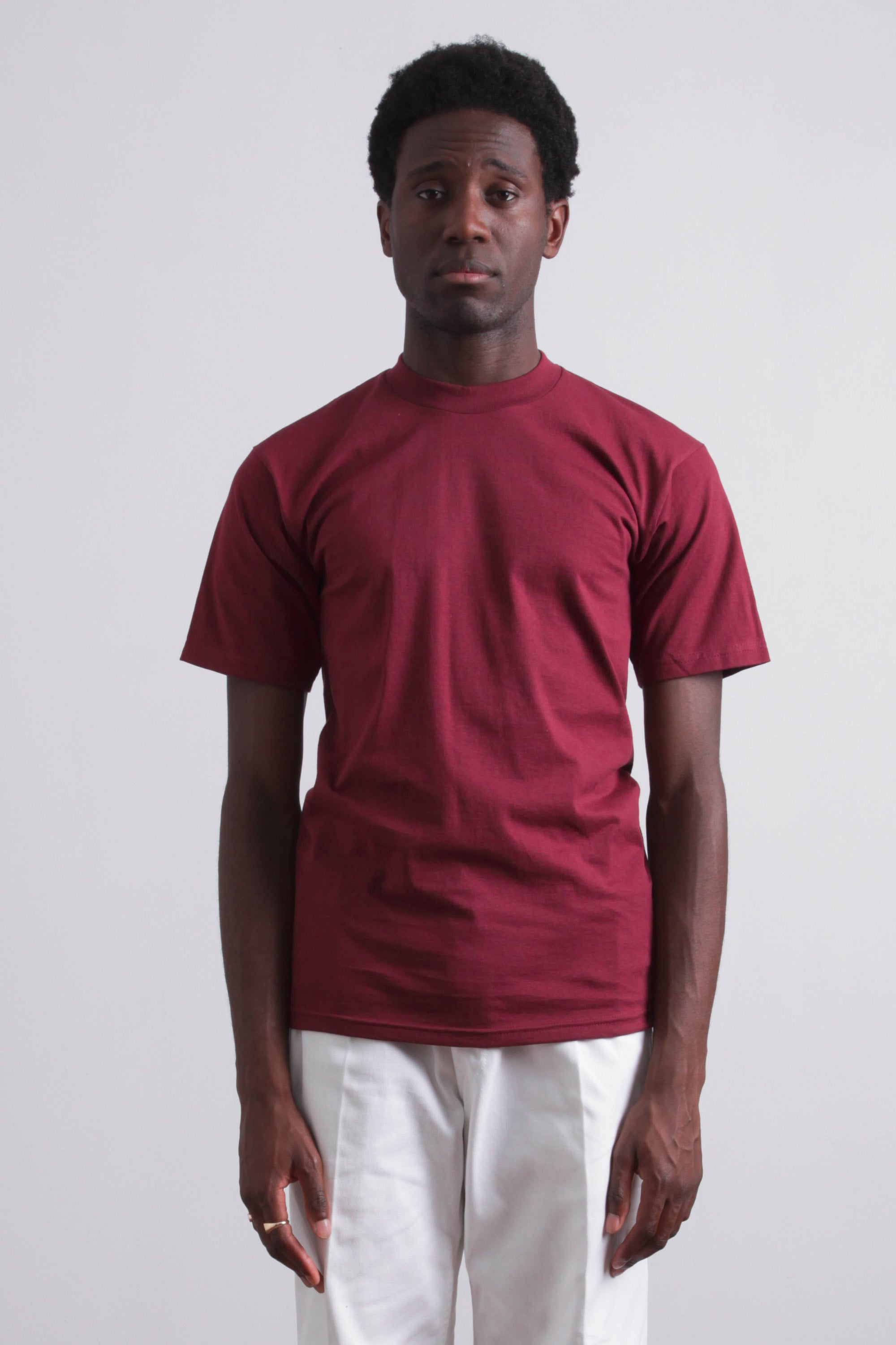 Burgundy t shirt sale